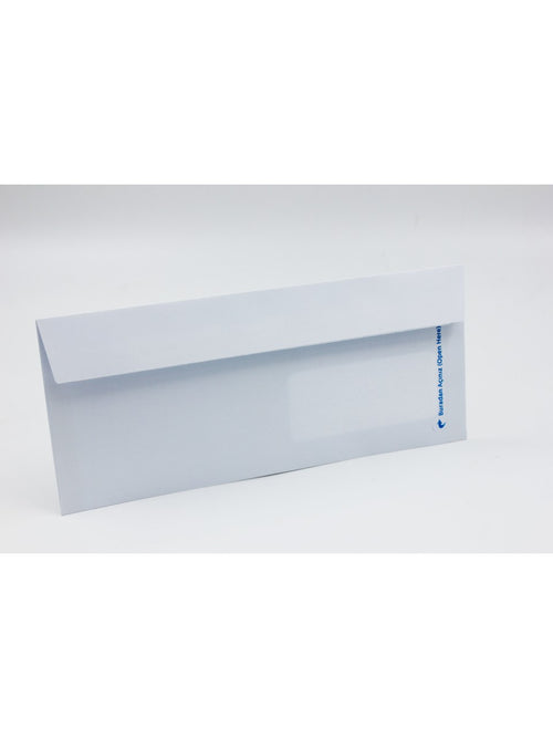 (100 ADET) Pencereli Diplomat Zarf 90 gr 10,5 x 24 cm 1. Hamur