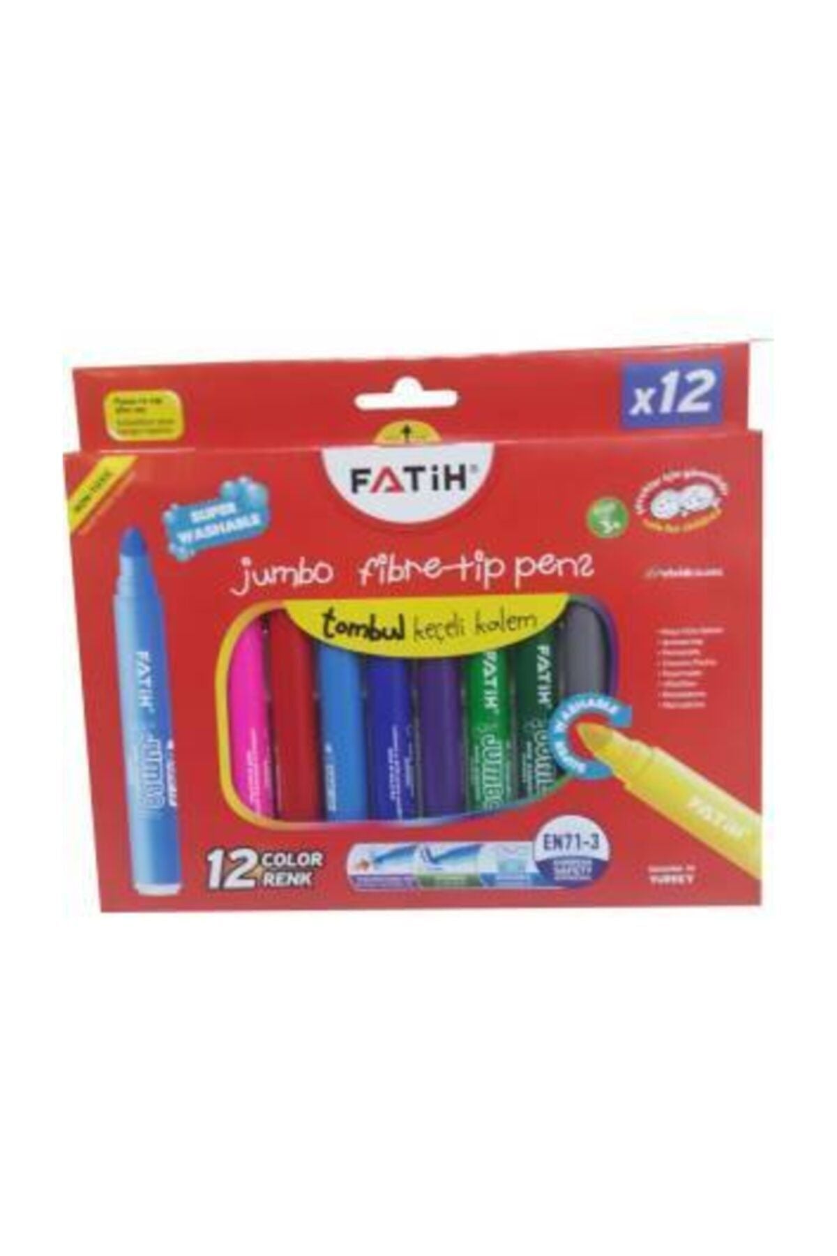 12'li Jumbo Keçeli Kalem