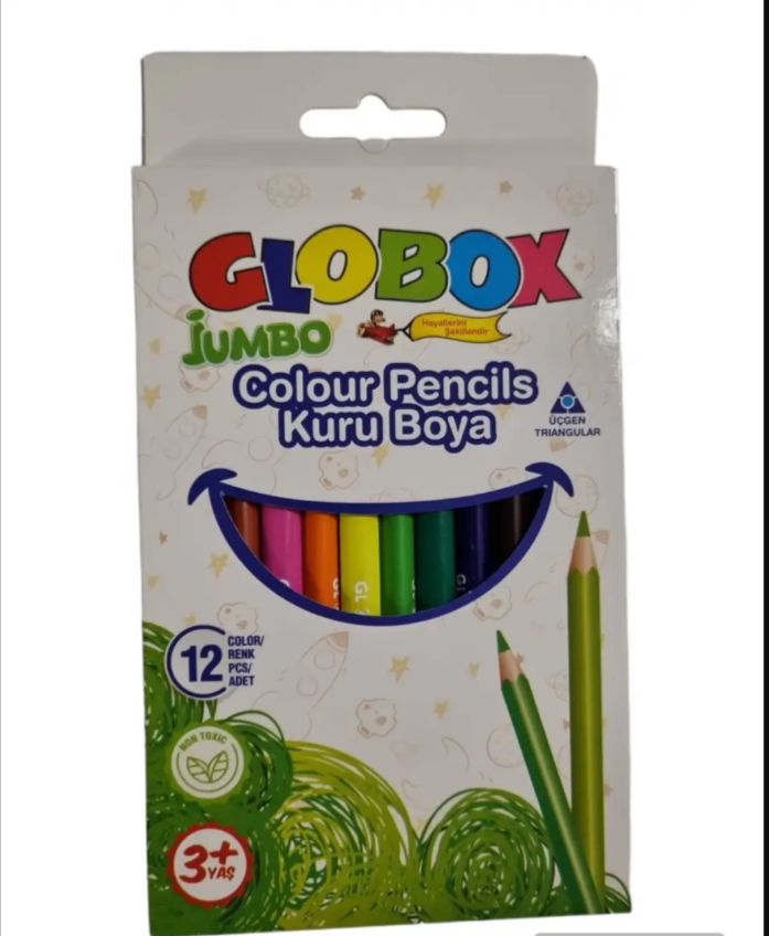 12'li Jumbo Üçgen Kuru Boya