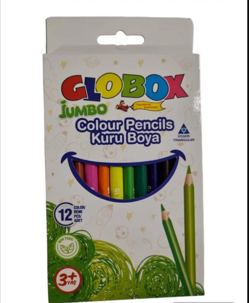 12'li Jumbo Üçgen Kuru Boya
