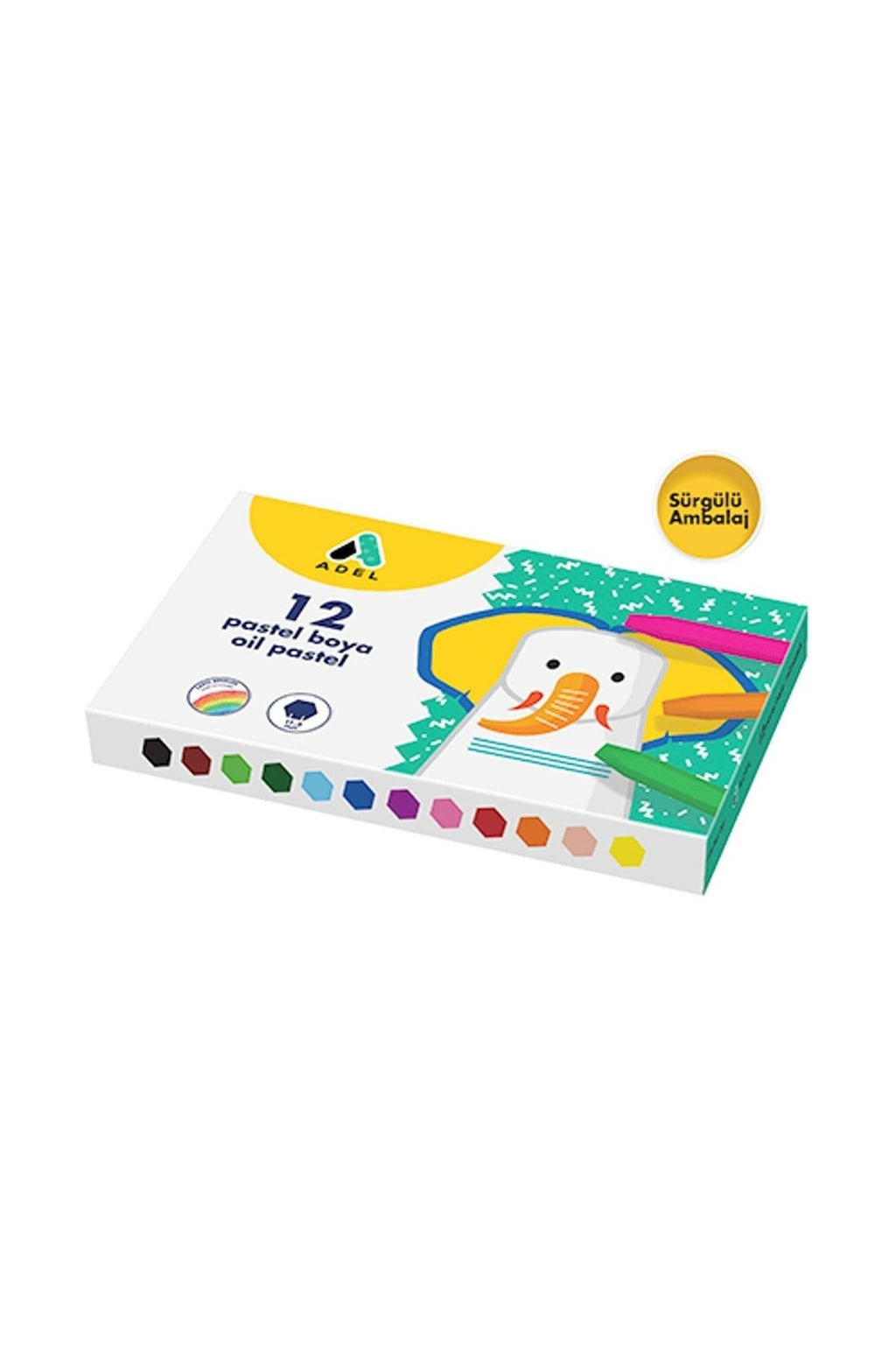 12 Li Pastel Boya Keçeli Boya Kuru Boya Ve Resim Defteri