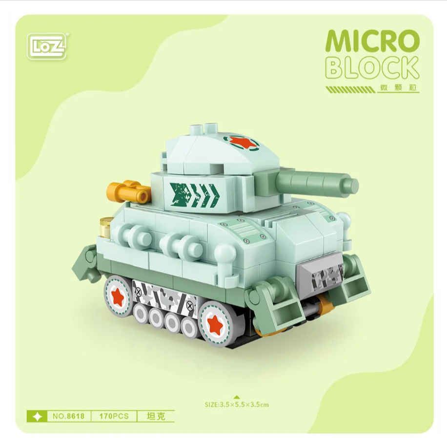 170 Parça Mikro Bloklar Tank 10+ Yaş