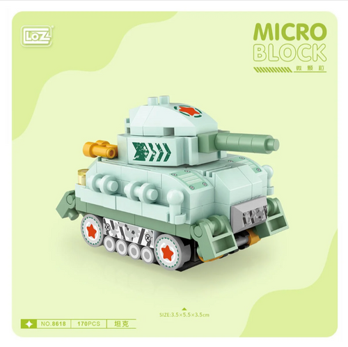 170 Parça Mikro Bloklar Tank 10+ Yaş