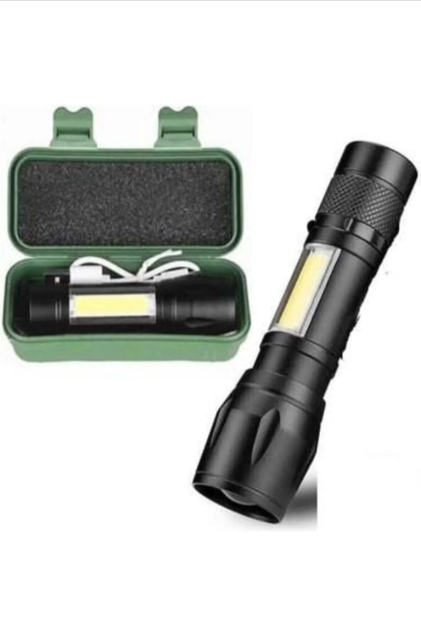 Ultra Güçlü 2500 Lumen 5w Cob Led Usb Şarjlı El Feneri Avcılık,kamp Feneri Deprem Çantalık Fener