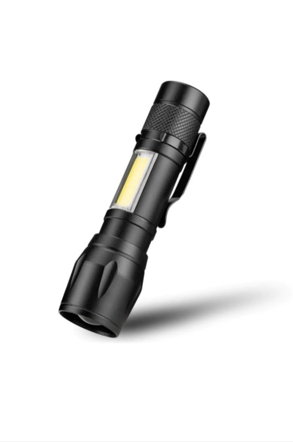 Ultra Güçlü 2500 Lumen 5w Cob Led Usb Şarjlı El Feneri Avcılık,kamp Feneri Deprem Çantalık Fener