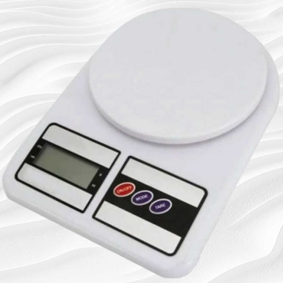 Hassas Dijital Mutfak Tartısı | 10 Kg'a Kadar |  1 gr Hassasiyet | LCD Ekranlı Fitness Yiyecek Hazırlama Sporcu Mutfak Terazisi