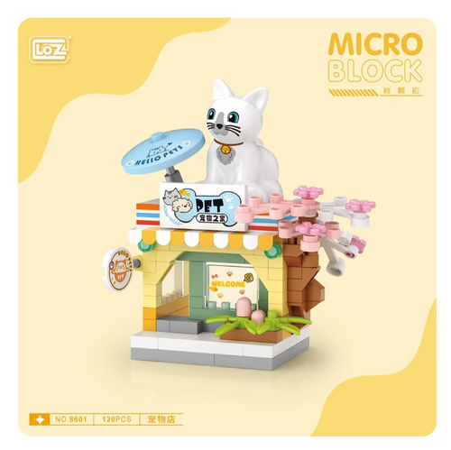 120 Parça Mikro Bloklar Pet Shop 10+ Yaş