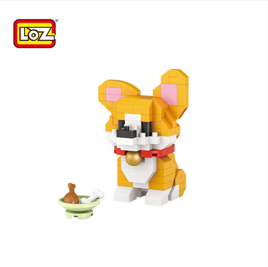 160 Parça Mikro Bloklar Corgi Köpek 10+ Yaş