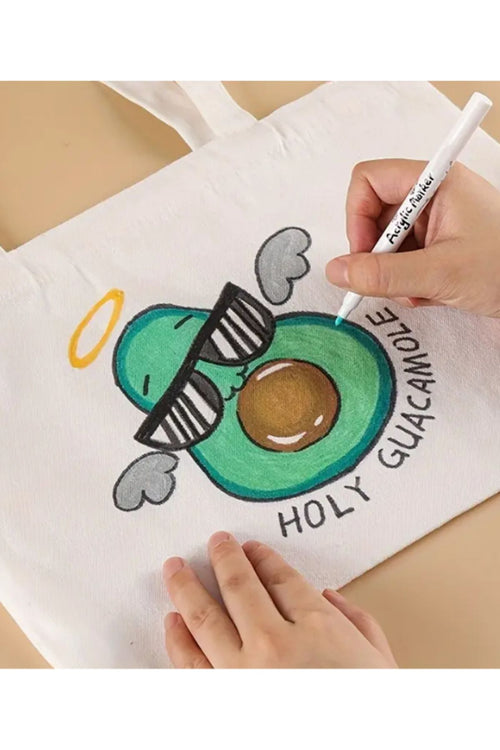 24'LÜ AKRİLİK(ACRYLİC)KALEM MARKER SETİ SERT KİLİTLİ KAPAK ÇANTALI