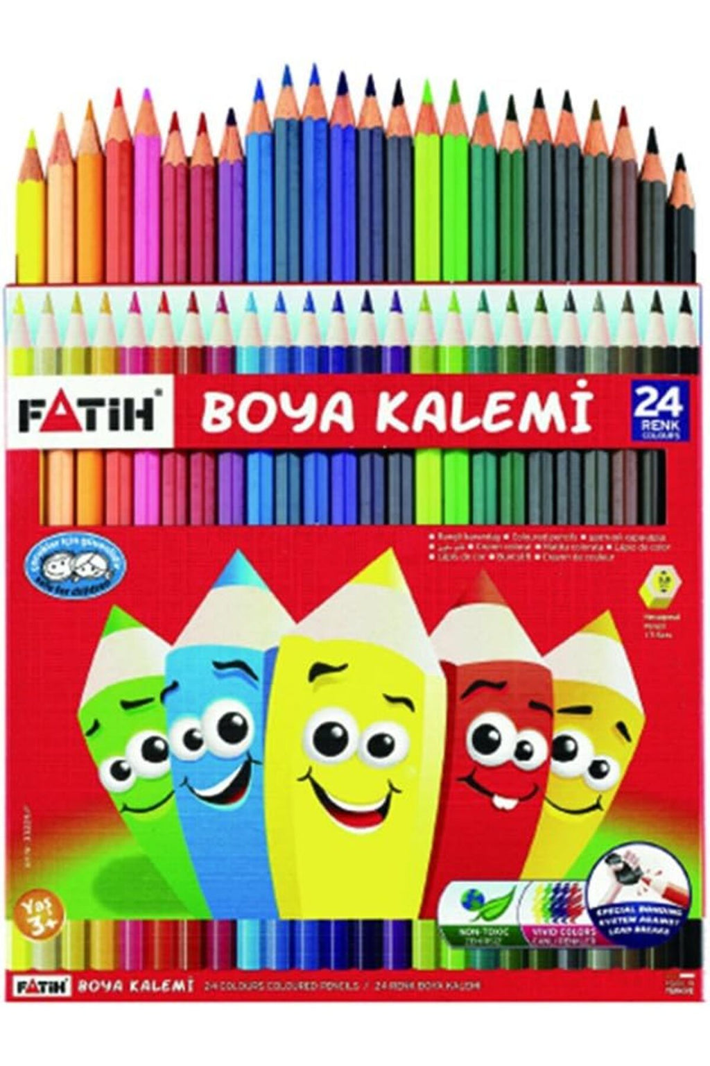 24'lü Tam Boy Kuru Boya Karton Kutu / 33225
