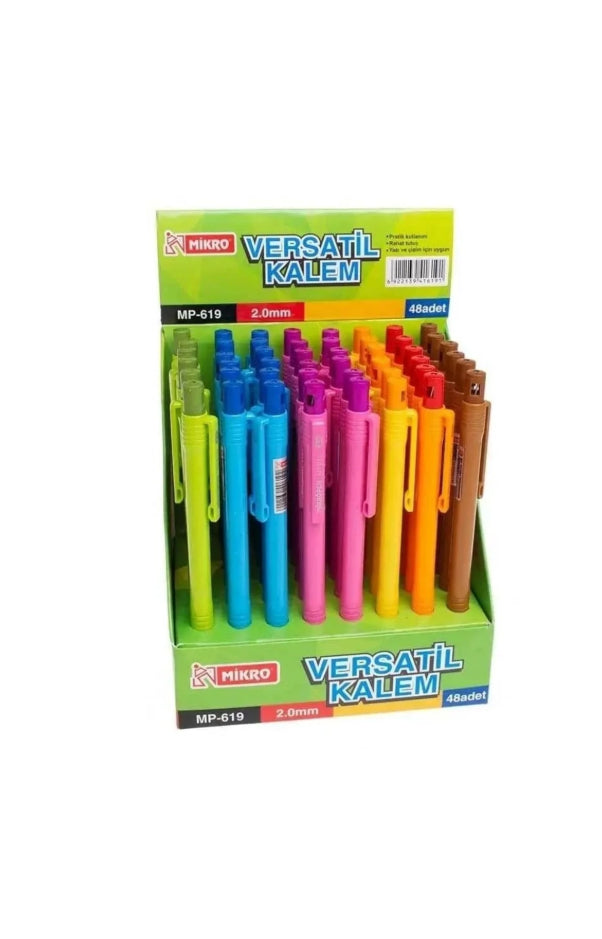2 Adet Versatil Uçlu Kalem 619-48 2.0 Mm Kalın Uçlu