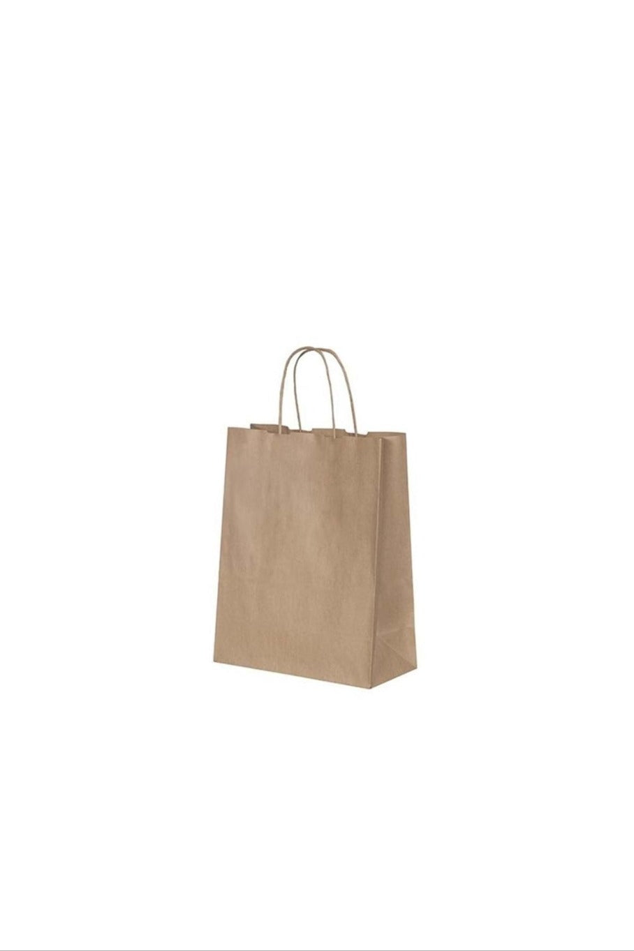 8 ADET Saplı Kraft Çanta 24 X 8 X 19 Cm Kağıt Poşet Çanta, Hediyelik Poşet