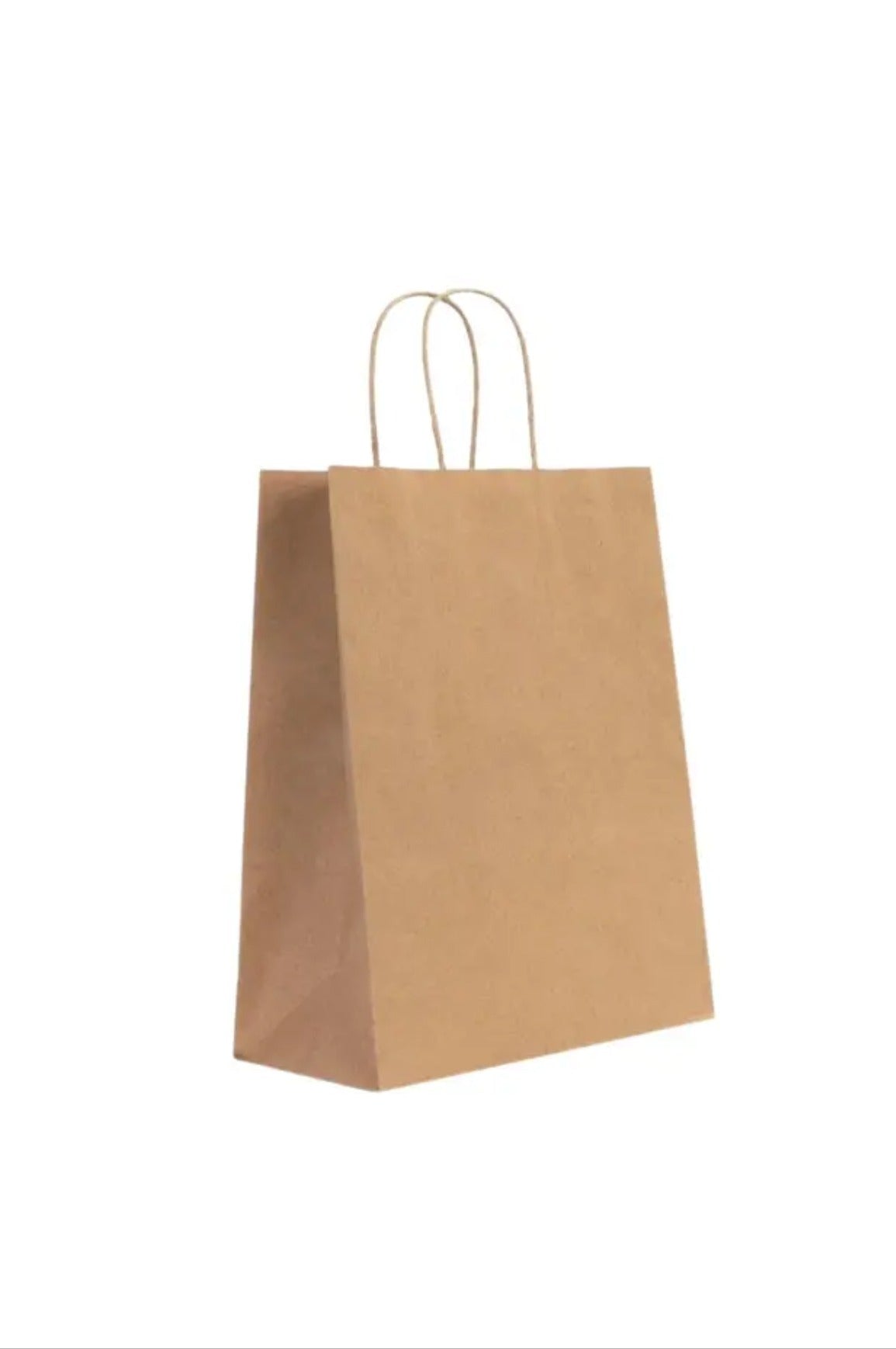 8 ADET Saplı Kraft Çanta 24 X 8 X 19 Cm Kağıt Poşet Çanta, Hediyelik Poşet