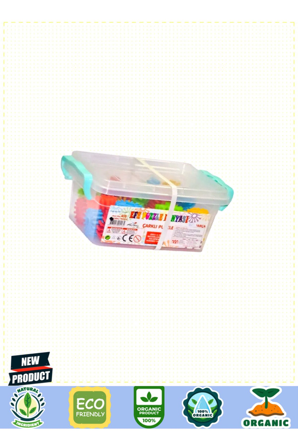 413 Çarklı Puzzle 35 Parça -efetoys 5 Litre Kız Erkek Çocuk Oyuncakları Eğitici Oyuncaklar