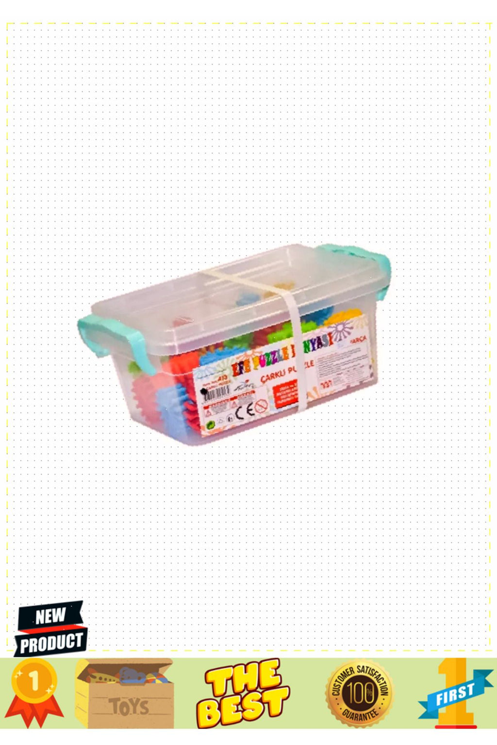 413 Çarklı Puzzle 35 Parça -efetoys 5 Litre Kız Erkek Çocuk Oyuncakları Eğitici Oyuncaklar