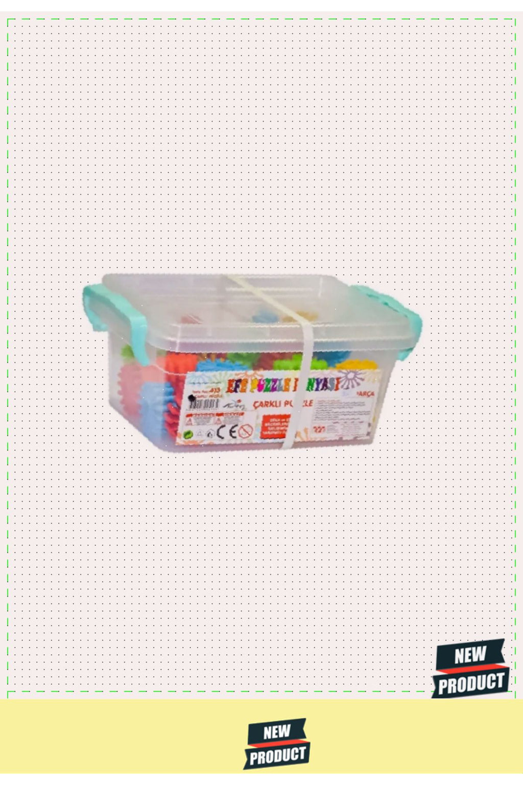 413 Çarklı Puzzle 35 Parça -efetoys 5 Litre Kız Erkek Çocuk Oyuncakları Eğitici Oyuncaklar