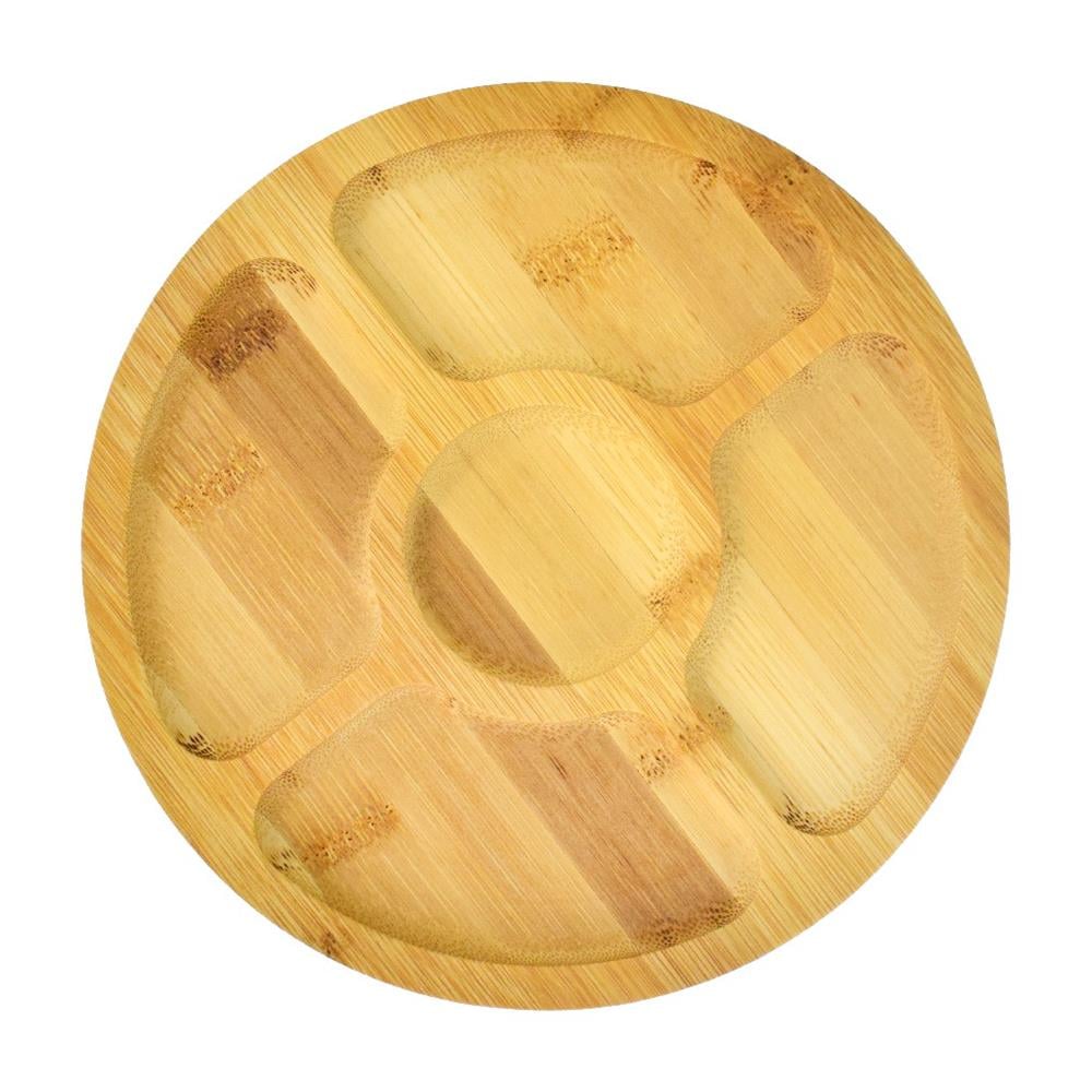 5 Bölmeli Bambu Sunum Tepsisi 20 cm