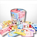 5 Paket 10 Yapraklı Islak Mendil Karışık Desen 11CM