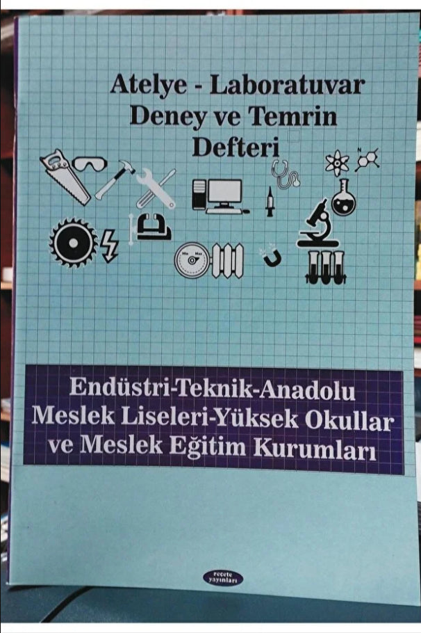 Atelye Laboratuvar Deney ve Temrin Defteri Karton Kapak 32 Yaprak (64 Sayfa)