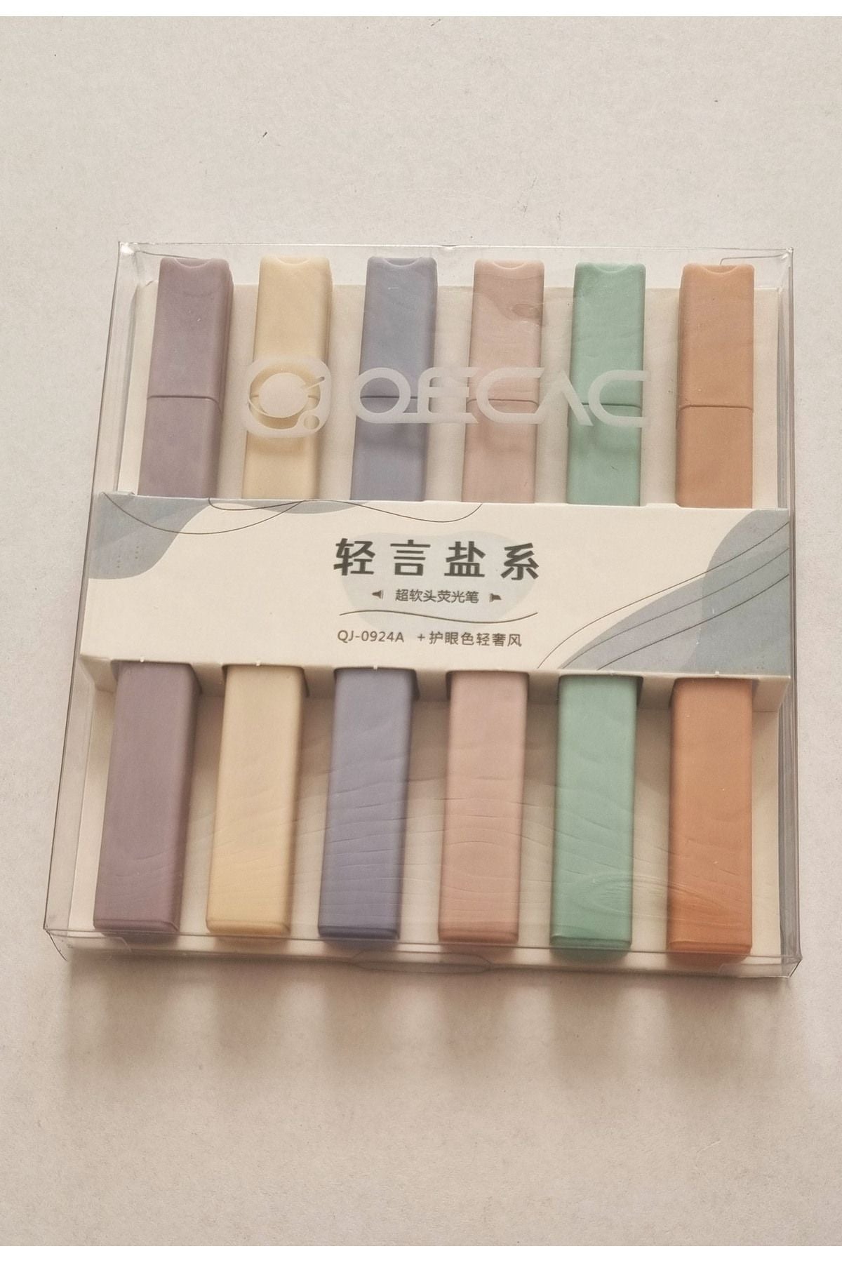 6'lı Ultra Soft Pastel Renkler Fosforlu Kalem Oecac Qj-0924A