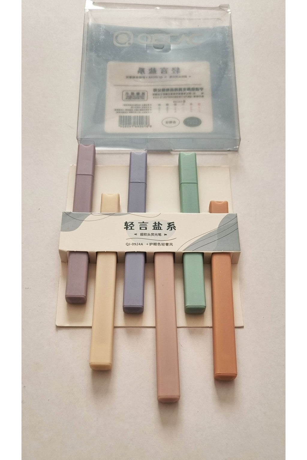 6'lı Ultra Soft Pastel Renkler Fosforlu Kalem Oecac Qj-0924A