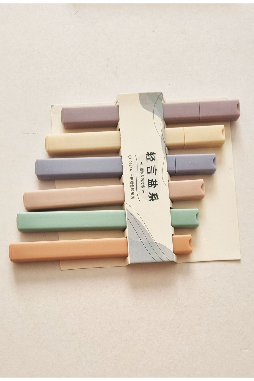 6'lı Ultra Soft Pastel Renkler Fosforlu Kalem Oecac Qj-0924A