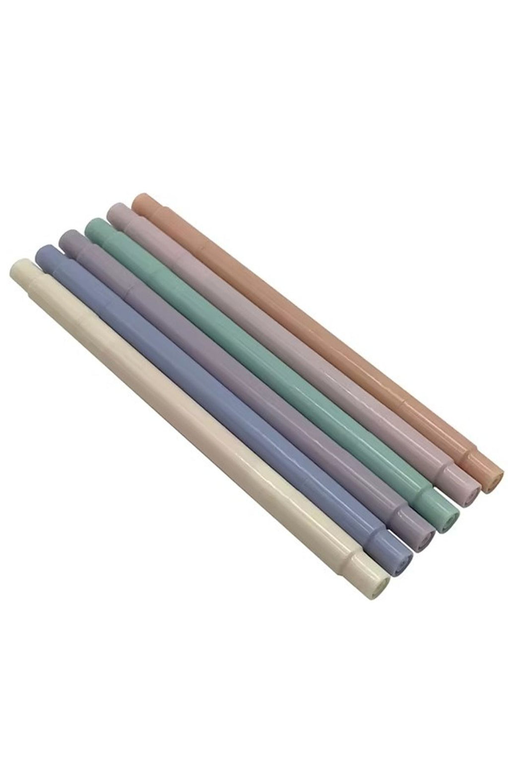 6'lı Wen-Duo 500 Kesik -Yuvarlak Çift Uçlu Pastel Fosforlu Kalem