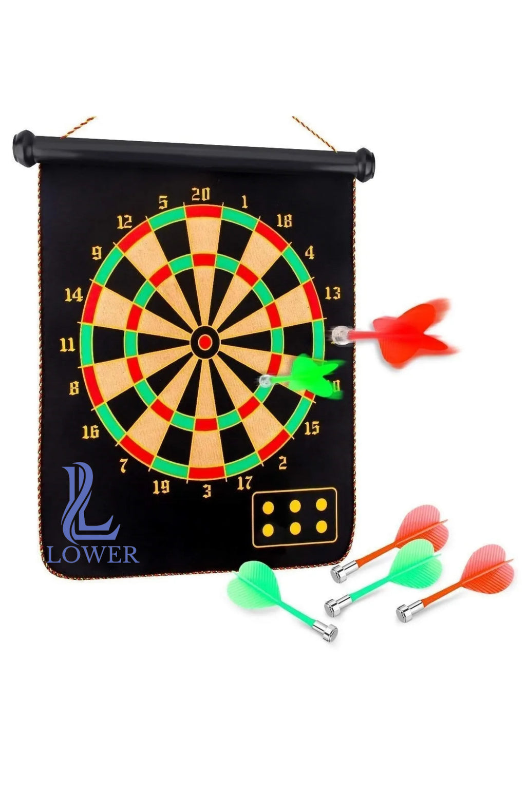 6 Oklu Dart Seti Çift Taraflı  Manyetik Mıknatıslı Oyun Asmalı Dart Ok Dart Oyunu