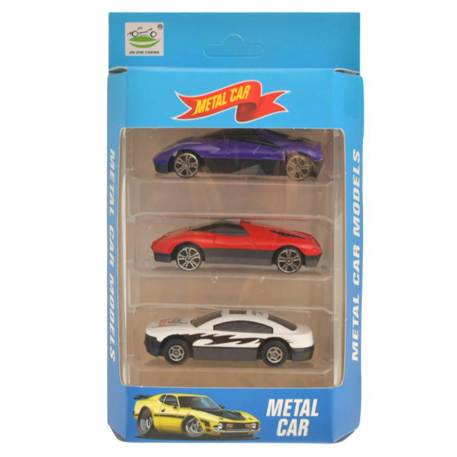 3'lü Metal Araba Seti 1:64 Ölçekli