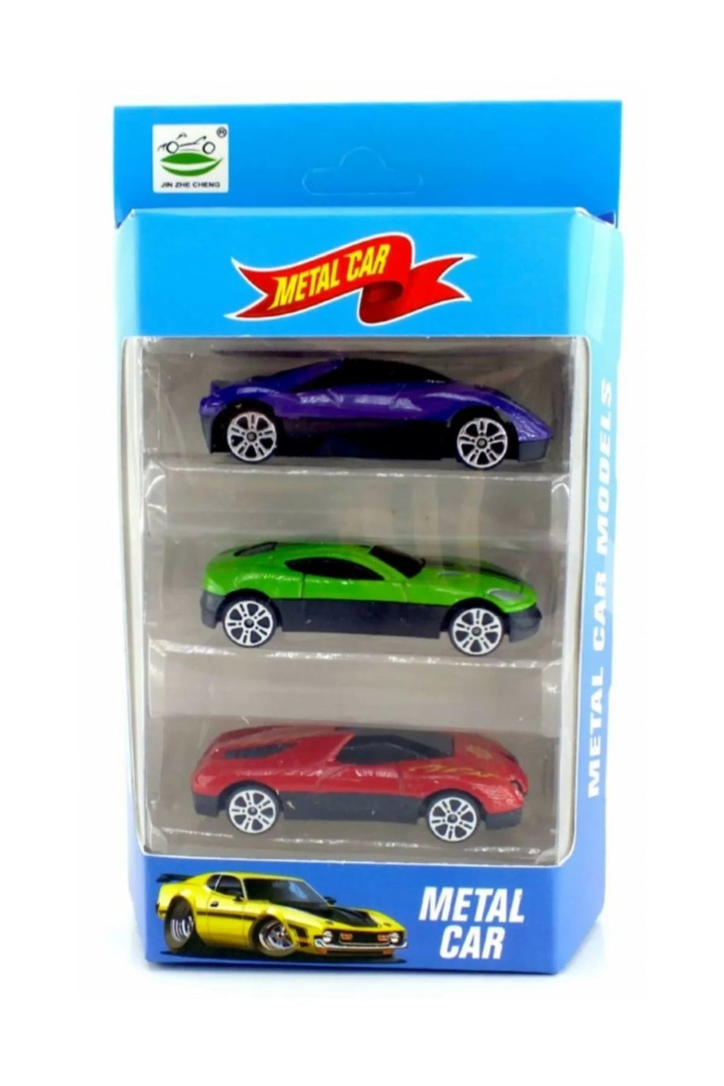 3'lü Metal Araba Seti 1:64 Ölçekli