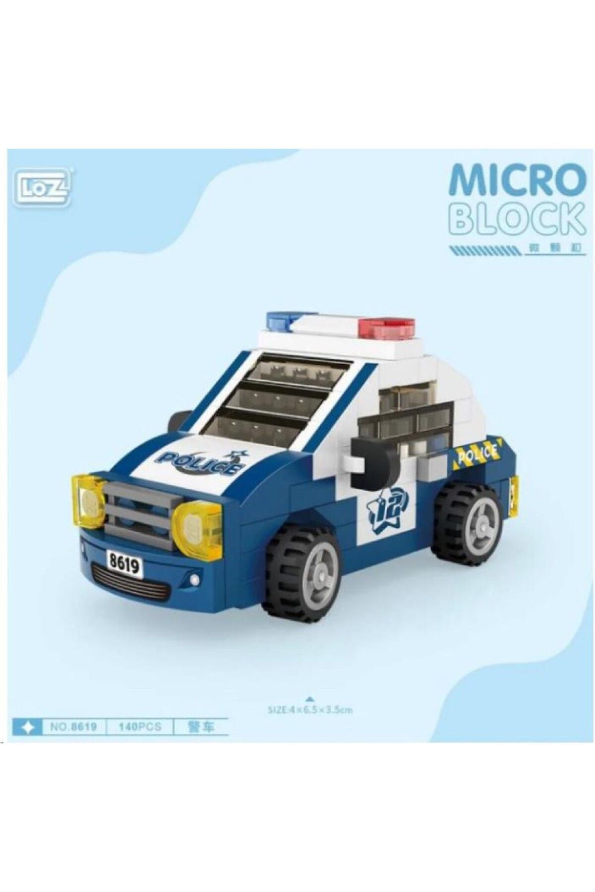 8619 Mikro Blok Çanta Polis Arabası