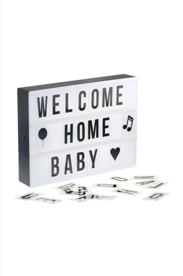 A6 LED Message Light Box 96 Karakter Dekoratif Led Işıklı Mesaj Panosu, Sinematik Mesaj Panosu, Masaüstü ve Duvara Montaj