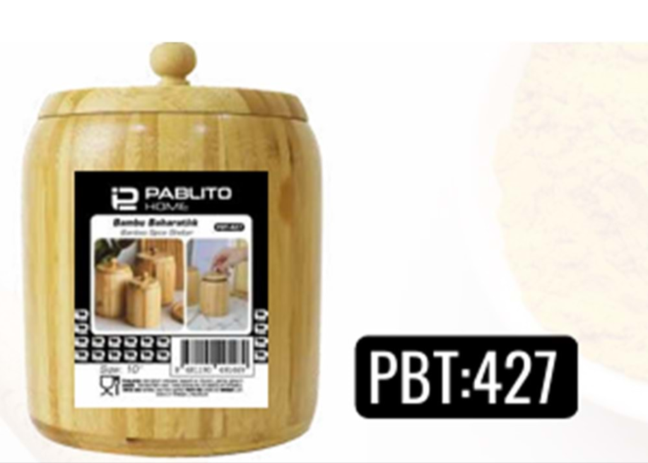 Ahşap Bambu Baharatlık 25CM