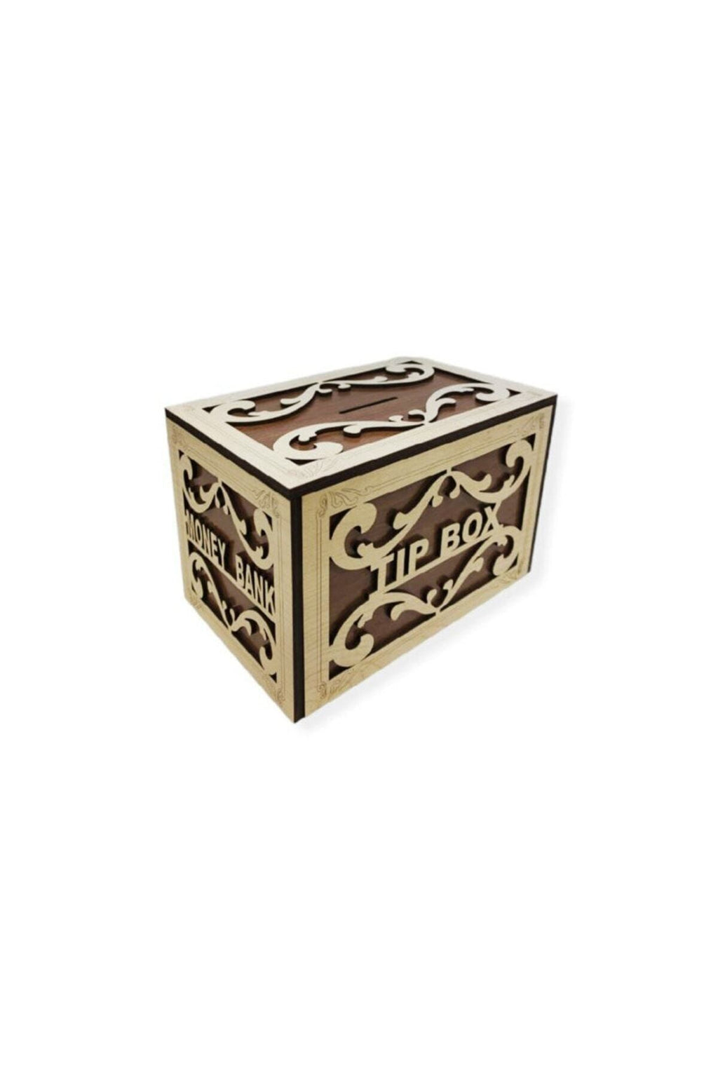 Ahşap Tip Box Bahşiş Kutusu Anahtarlı Tip Box Kutusu Ahşap Kumbara