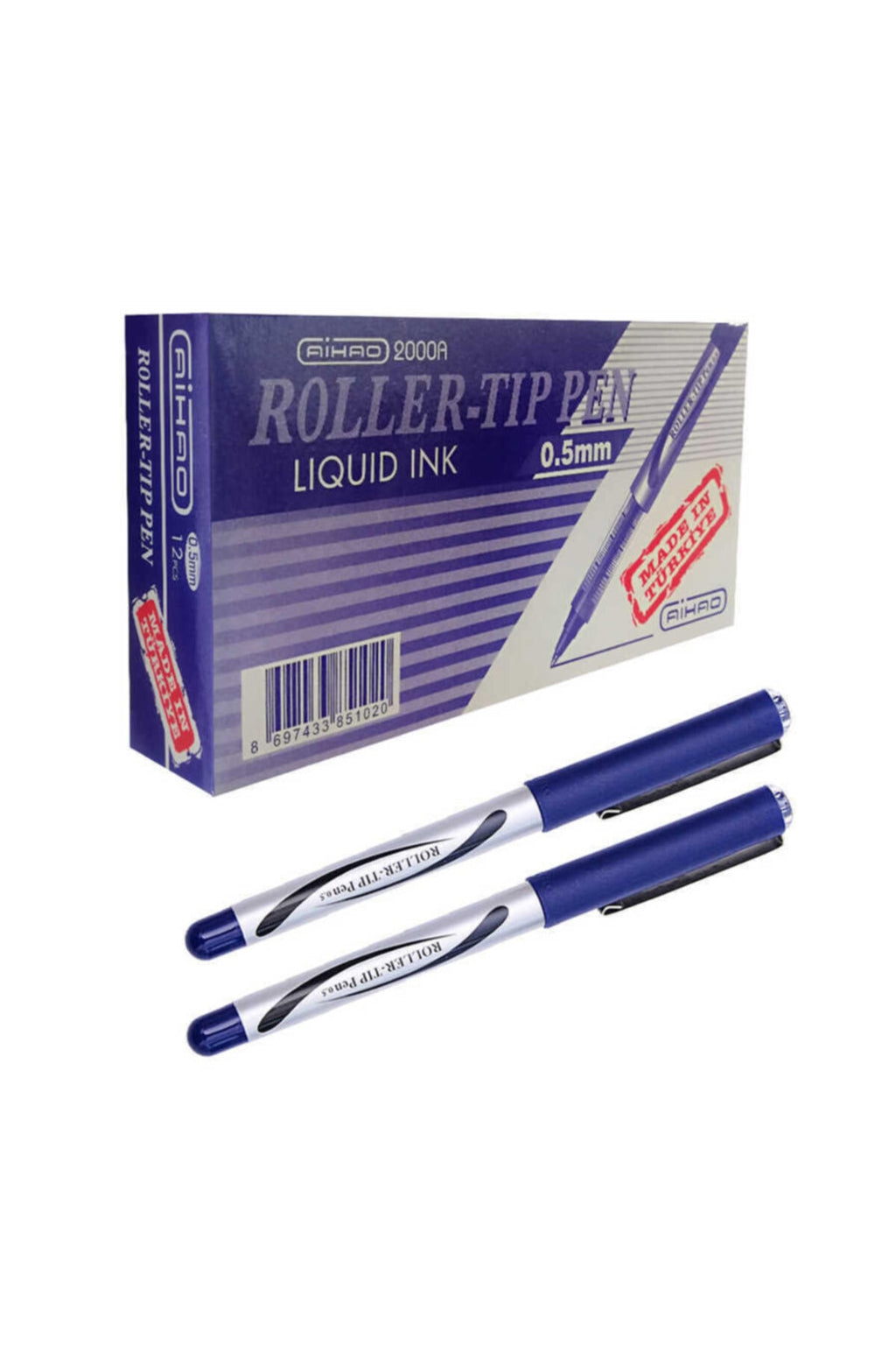 Aıhao Roller Tıp Pen 0.5 Mm Mavi 12'li Paket