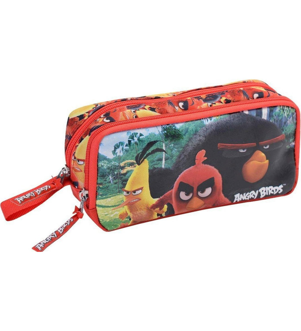 Angry Birds Lisanslı Çift Bölmeli Kalem Çantası , Kalemlik, Kalem Kutusu