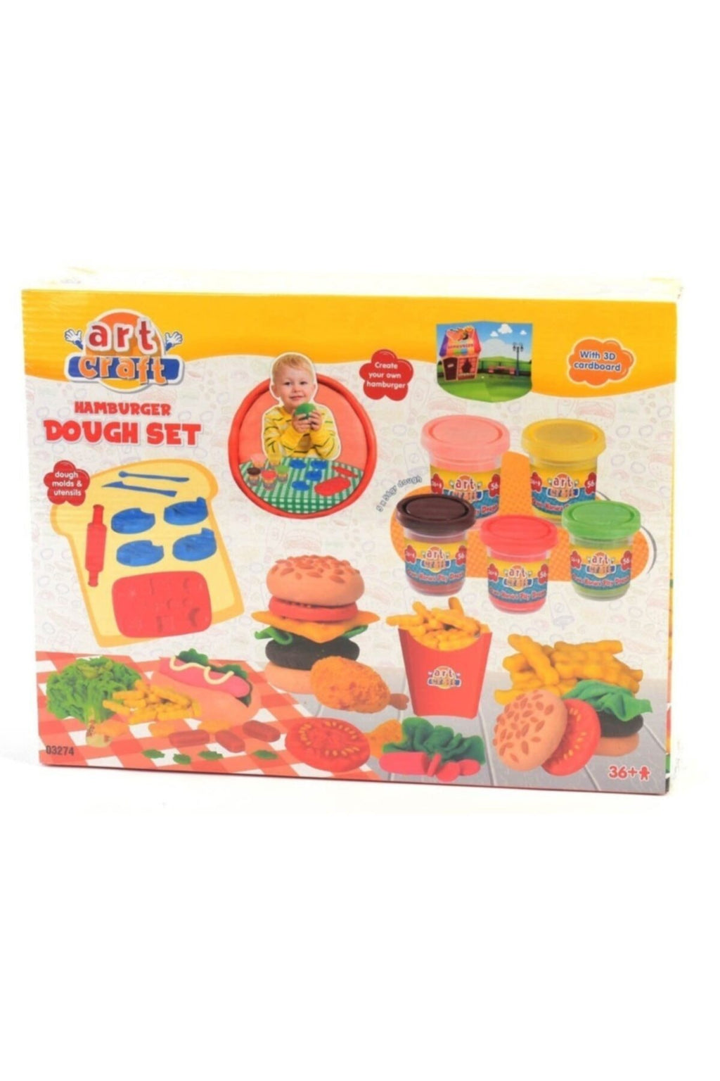 Art Craft Hamburger Oyun Hamuru Seti 280 gram