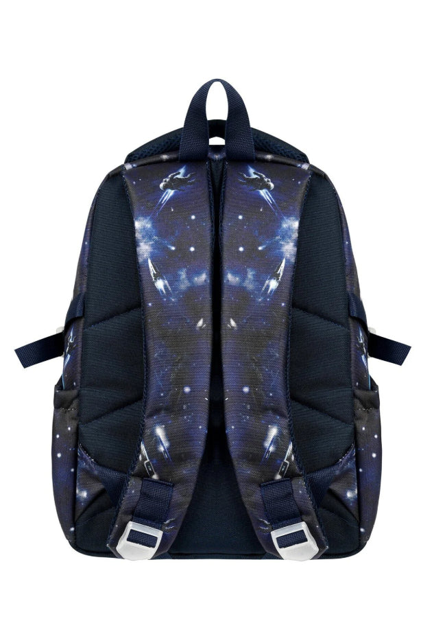 Astronot Desenli İlkokul Çantası + Beslenme Çantası + Kalemlik Set