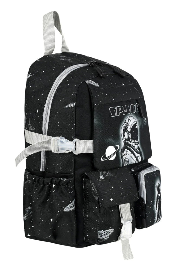 Astronot İlkokul Sırt Çantası + Beslenme Çantası + Kalem Kutusu Set