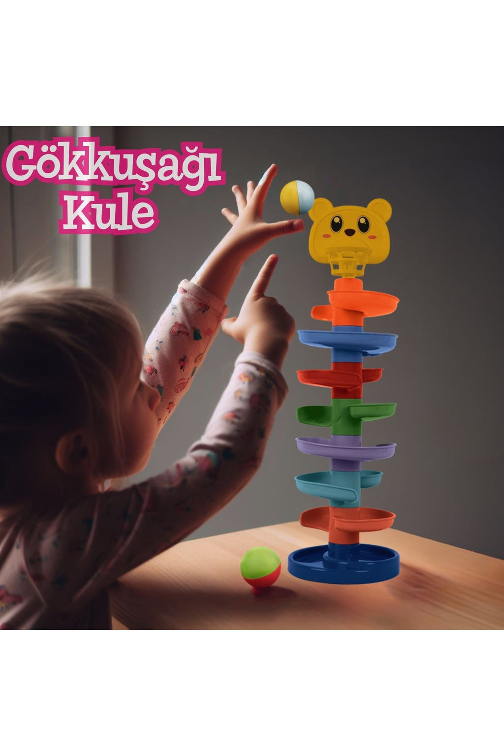 Babycim Jumbo Gökkuşağı Kule Bebek Aktivite Merkezi
