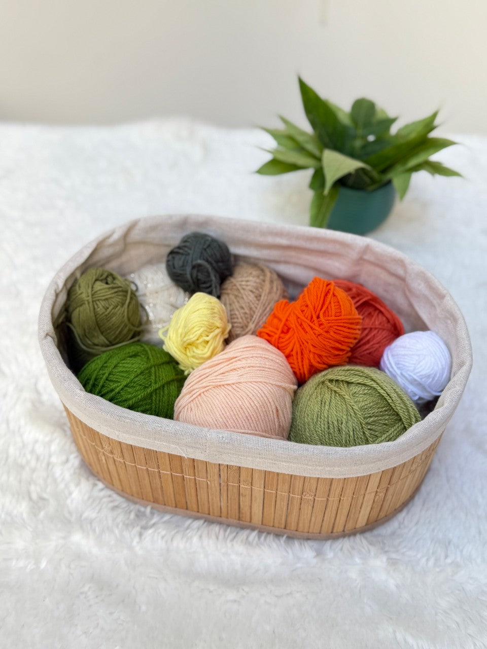 Bambu 3 Lü Sepet Seti Banyo Sepeti Mutfak Sepeti Doğal Astarlı Kozmetik Dolap İçi Çok Amaçlı Düzenleyici