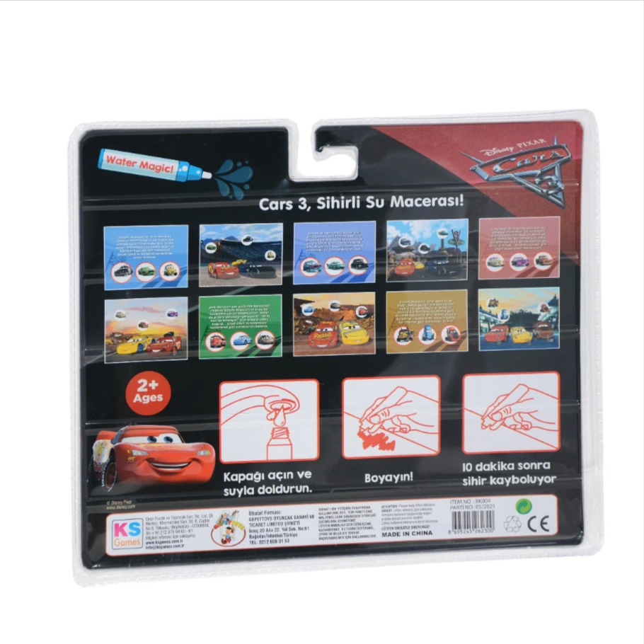 CARS SİHİRLİ BOYAMA KİTABI