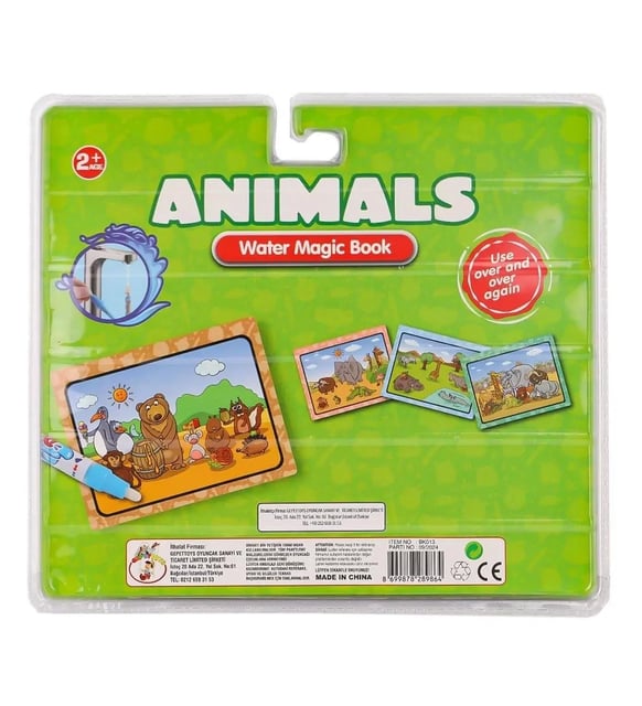 SİHİRLİ SULU BOYAMA KİTABI , tekrar tekrar boyanabilir (water magic book)