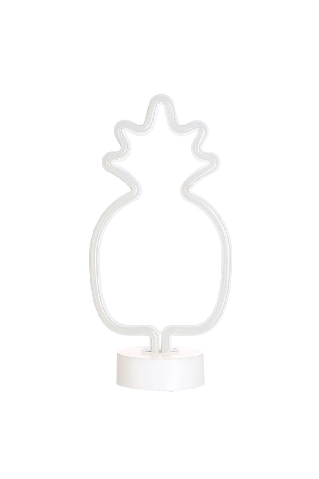 Büyük Boy Pilli Ananas Neon Çift Renkli Led Işıklı Masa Ve Gece Lambası Dekoratif Aydınlatma