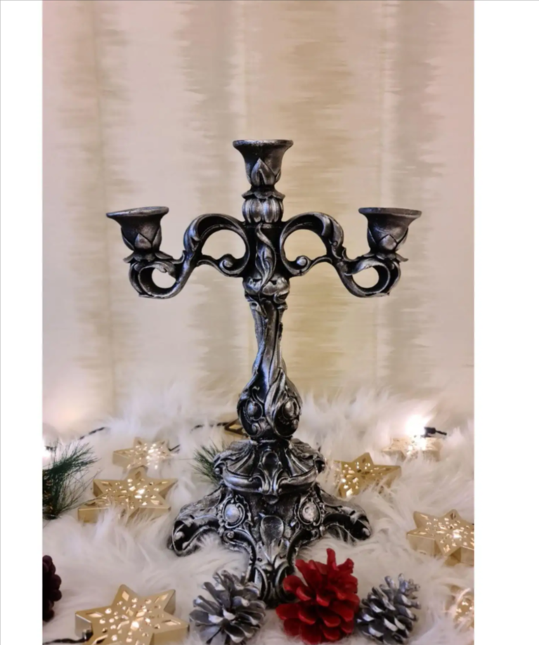Büyük Polyester Şamdan 36 cm