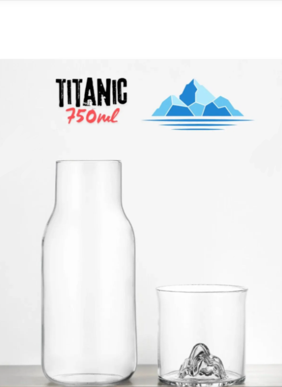 Cambu Titanic Borosilikat, Termosilikat Başucu sürahisi Cam Sürahi 750ML