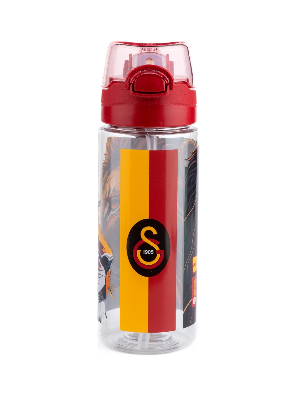 Aslan Baskılı 500 ml'lik Okul ve Günlük Matara/Suluk - Pipetli - 25570