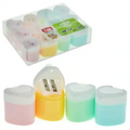 3 adet Çift Hazneli Pastel Renk Kalemtraş TGB-3203