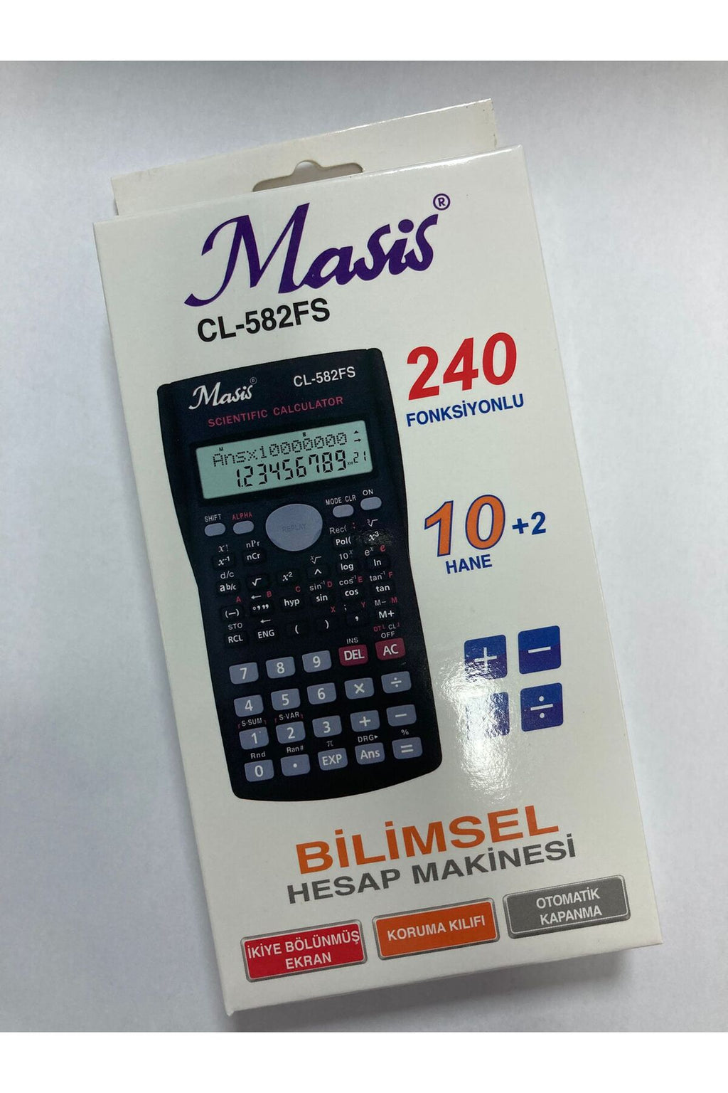 CL-582 FS Bilimsel Hesap Makinesi 240 Fonksiyonlu Öğrenci Mühendislik Hesap Makinesi