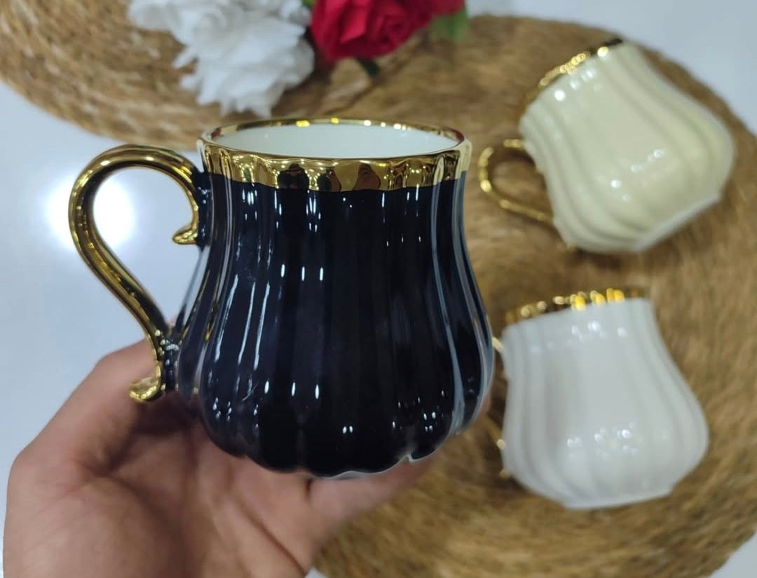 Claire Altın Yaldızlı Porselen Kupa